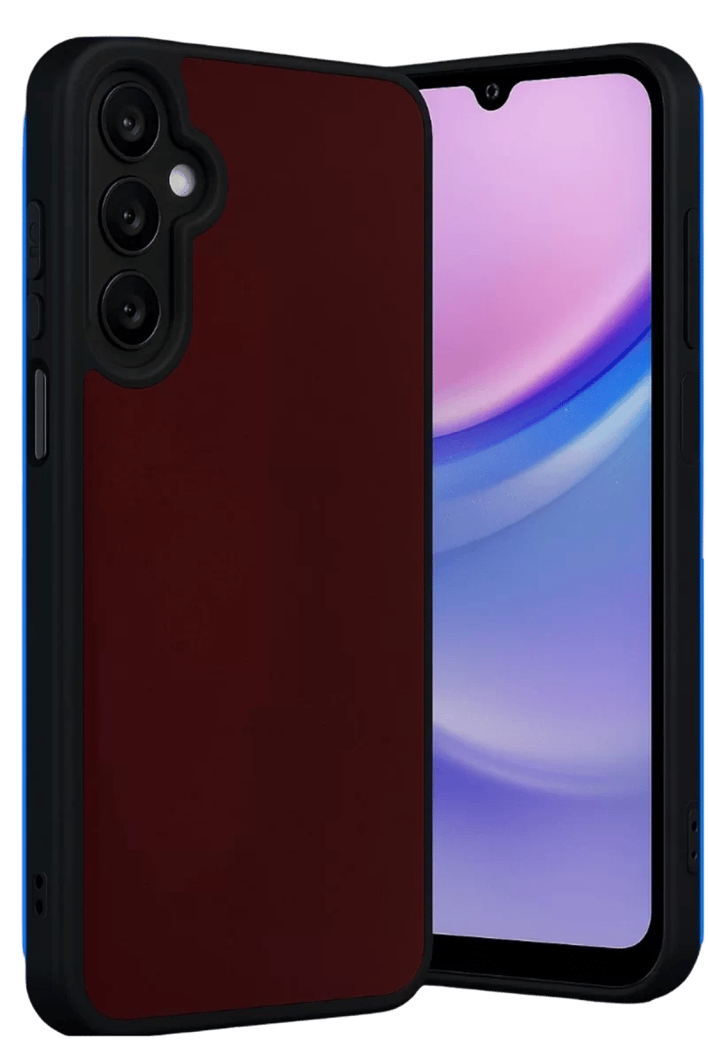 Samsung Galaxy M15 Kılıf Aras Deri Kapak - Bordo