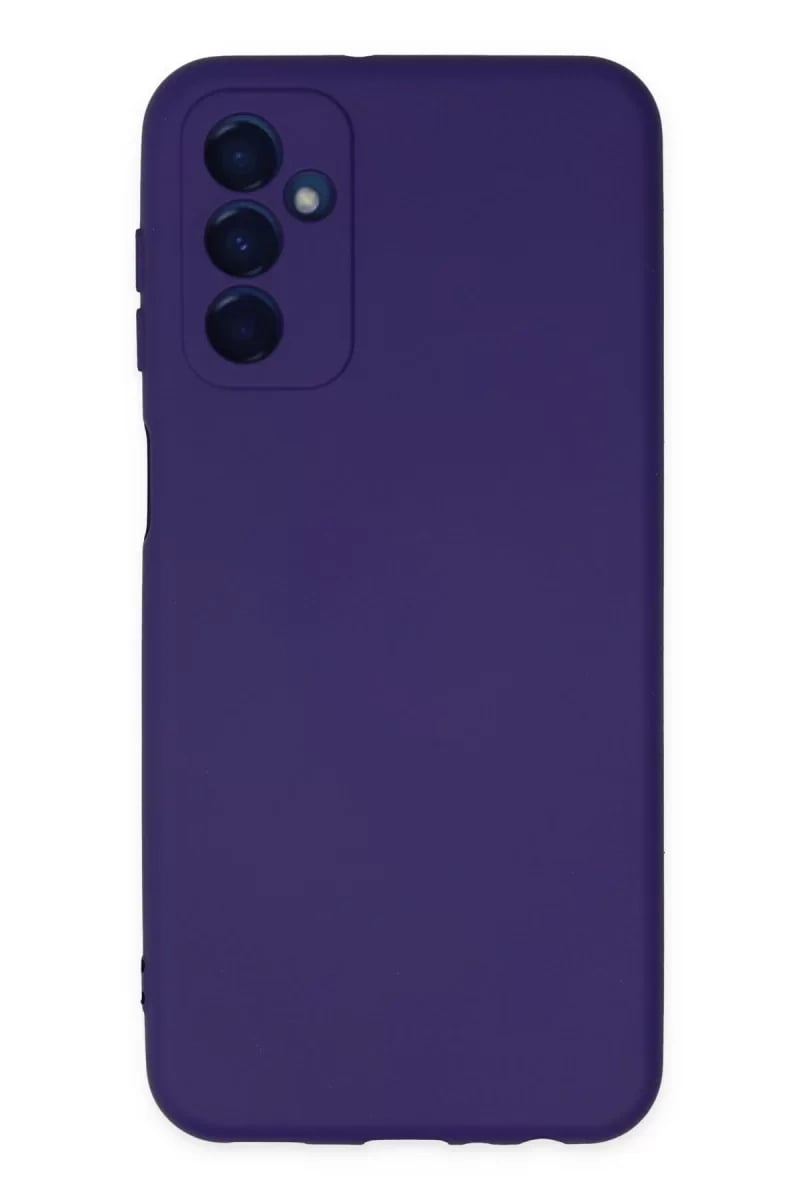 Samsung Galaxy M23 Kılıf Nano içi Kadife Silikon - Mor