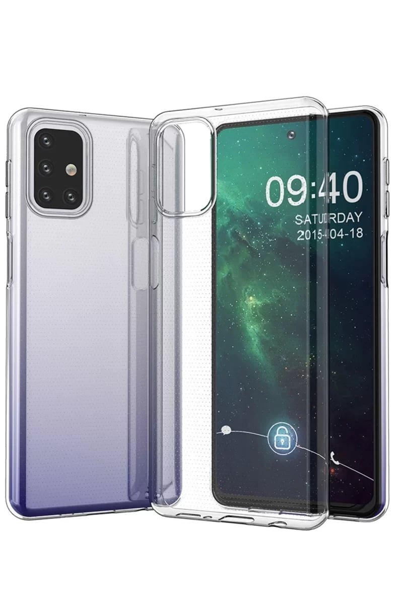 Samsung Galaxy M31S Kılıf Lüx Şeffaf Silikon