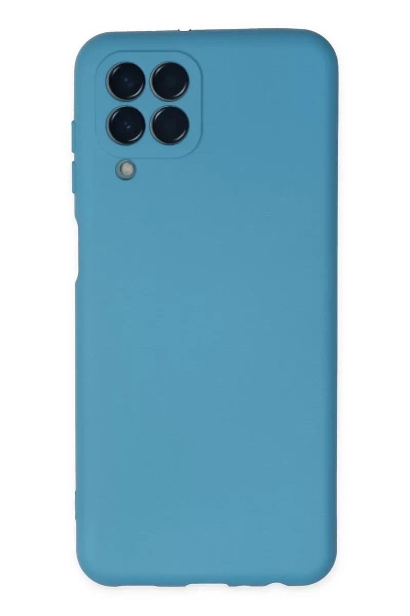 Samsung Galaxy M33 Kılıf Nano içi Kadife Silikon - Mavi