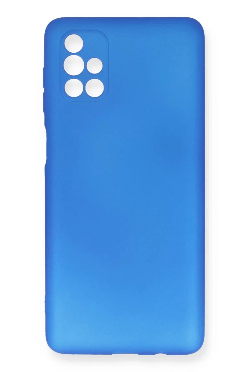 Samsung Galaxy M51 Kılıf First Silikon - Mavi