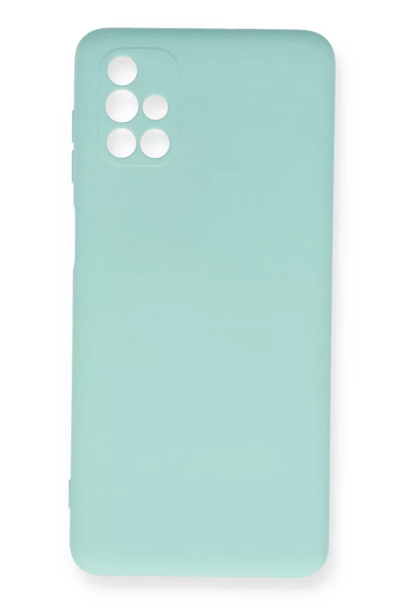 Samsung Galaxy M51 Kılıf Nano içi Kadife Silikon - Turkuaz