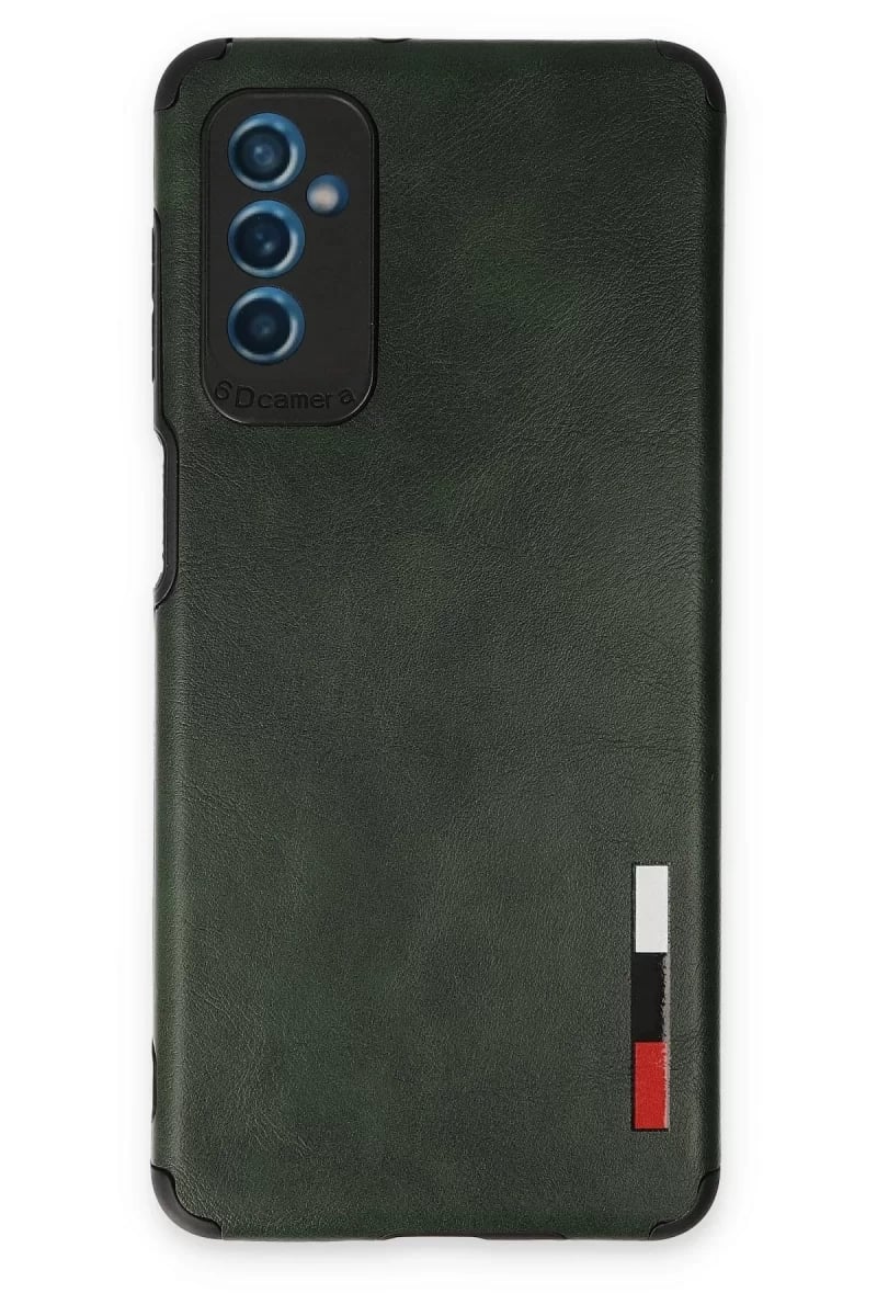 Samsung Galaxy M52 5G Kılıf Loop Deri Silikon - Yeşil