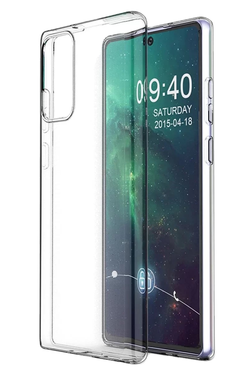 Samsung Galaxy Note 20 Kılıf Lüx Şeffaf Silikon