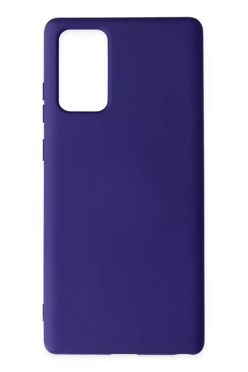 Samsung Galaxy Note 20 Kılıf Nano içi Kadife Silikon - Mor