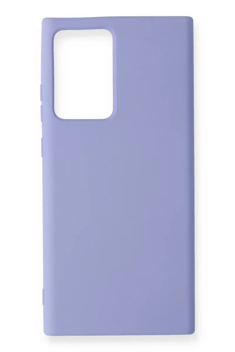 Samsung Galaxy Note 20 Ultra Kılıf Nano içi Kadife Silikon - Lila