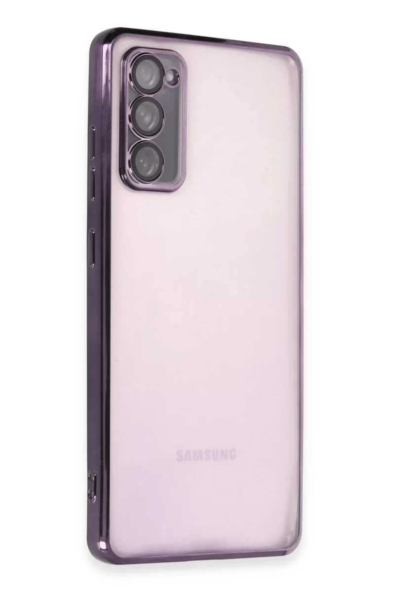 Samsung Galaxy S20 FE Kılıf Lensli Silikon - Mor
