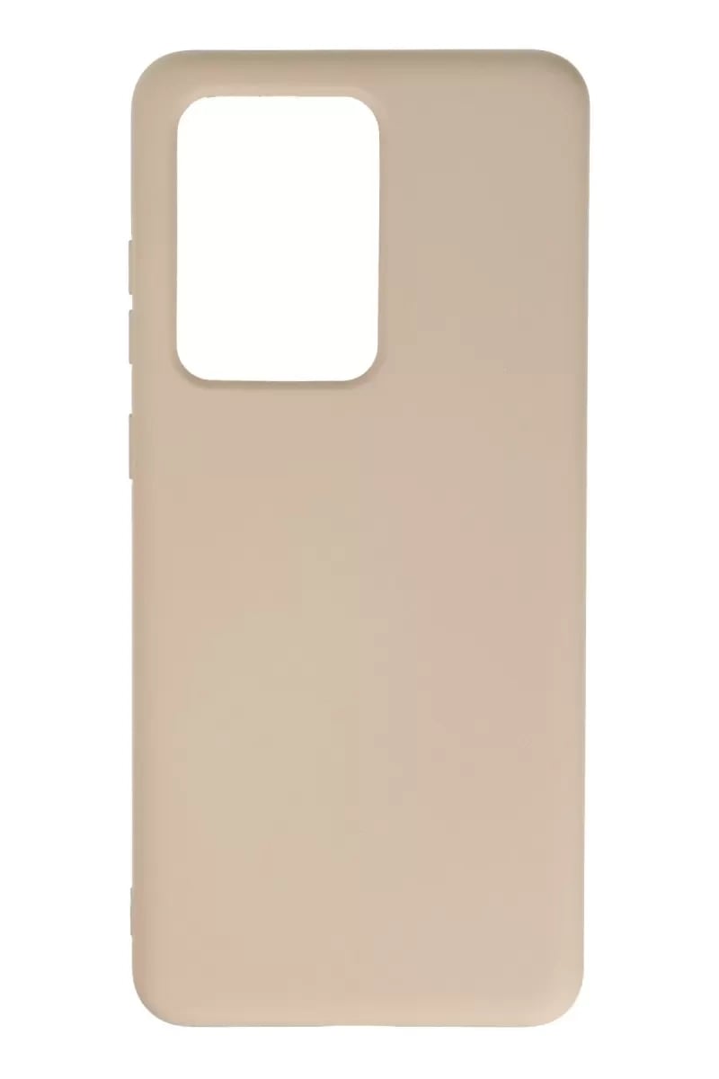 Samsung Galaxy S20 Ultra Kılıf Nano içi Kadife Silikon - Pudra