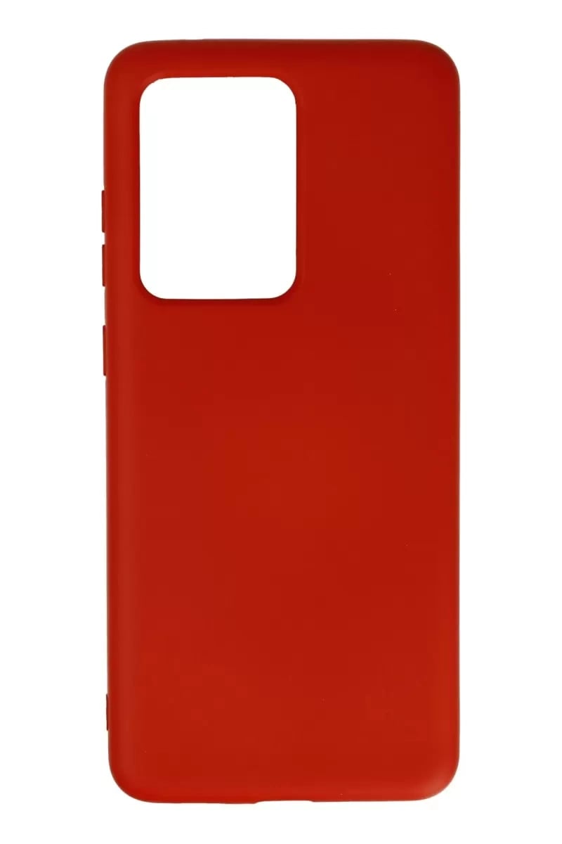 Samsung Galaxy S20 Ultra Kılıf Nano içi Kadife Silikon - Kırmızı