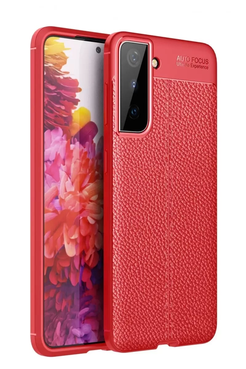 Samsung Galaxy S21 Plus Kılıf Auto Focus Kapak - Kırmızı