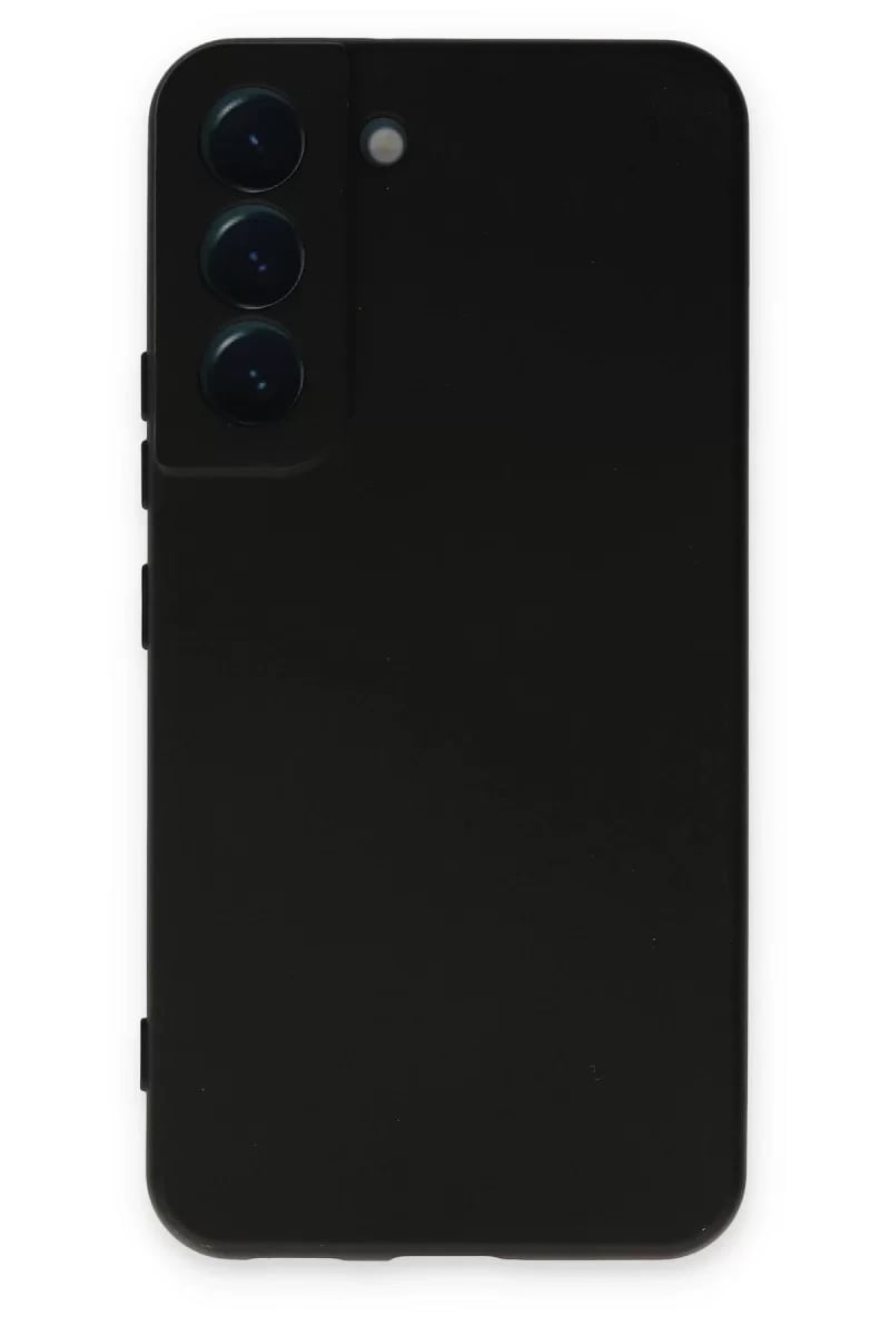 Samsung Galaxy S22 Kılıf Nano içi Kadife Silikon - Siyah