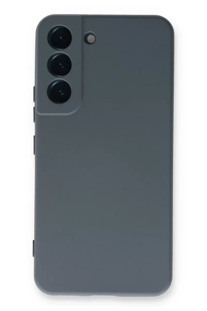 Samsung Galaxy S22 Plus Kılıf Nano içi Kadife Silikon - Gri