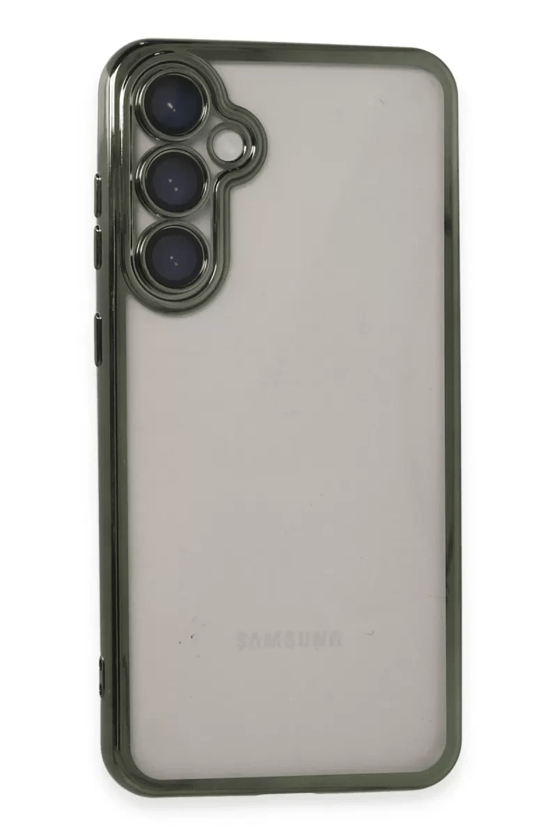 Samsung Galaxy S23 FE Kılıf Lensli Silikon - Yeşil
