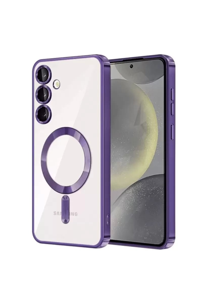 Samsung Galaxy S23 Kılıf Kross Magneticsafe Kapak - Mor