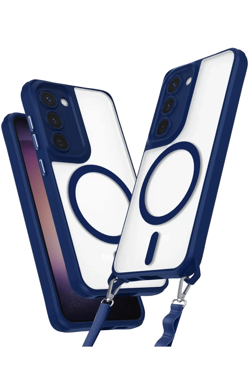Samsung Galaxy S23 Plus Kılıf Enka Magsafe Silikon Kılıf - Lacivert