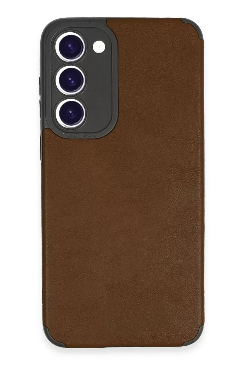 Samsung Galaxy S23 Plus Kılıf Loop Deri Silikon - Kahverengi