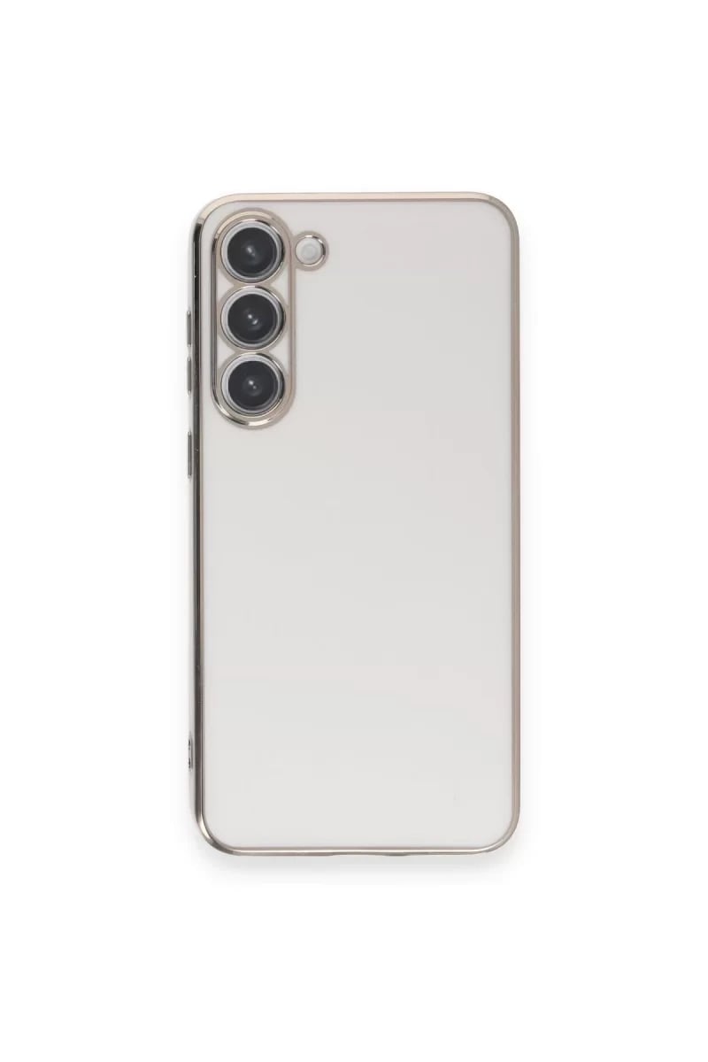 Samsung Galaxy S23 Plus Kılıf Volet Silikon - Beyaz