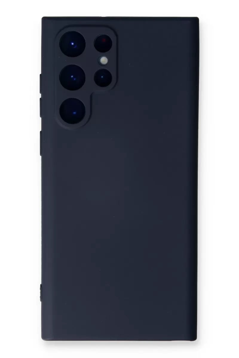 Samsung Galaxy S23 Ultra Kılıf Nano içi Kadife Silikon - Lacivert