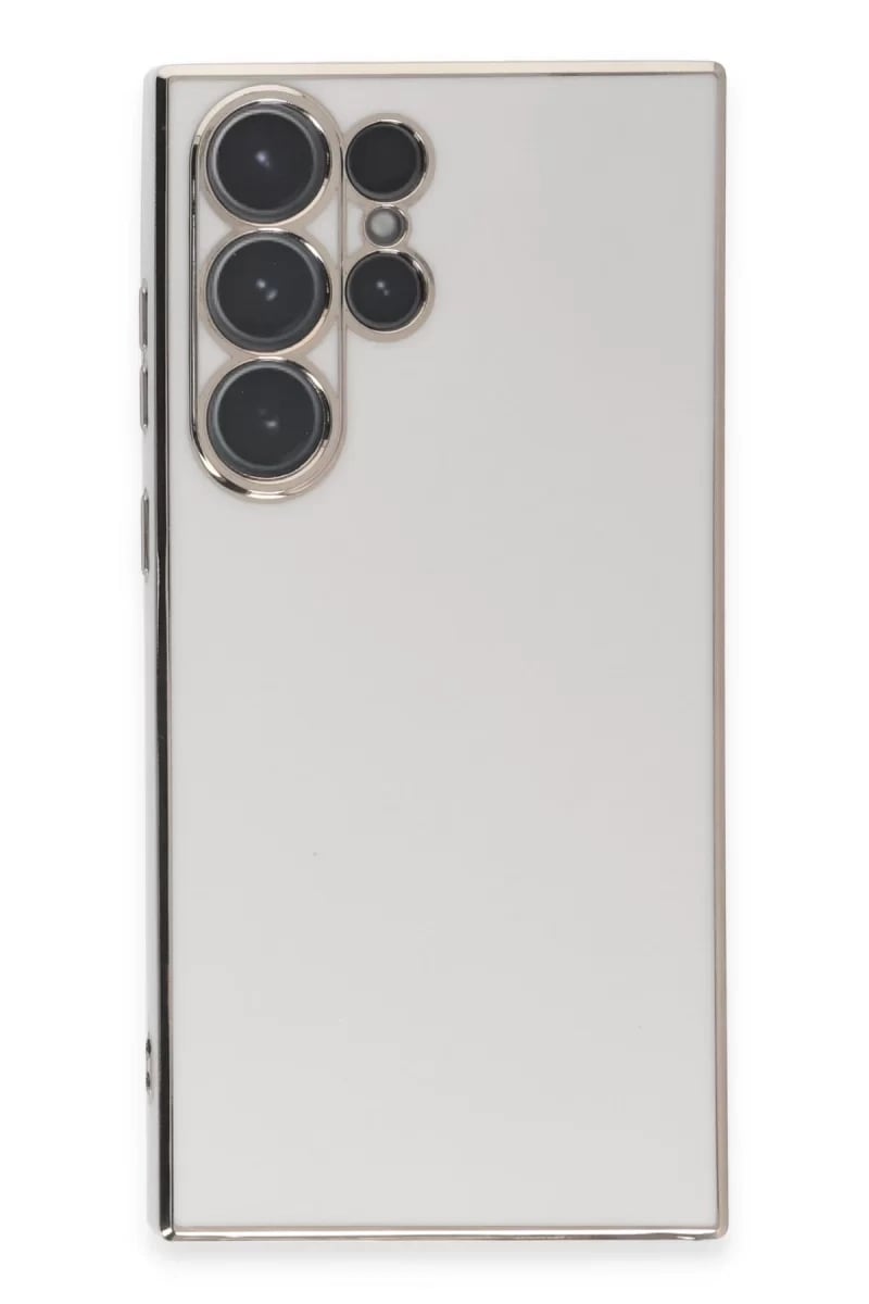 Samsung Galaxy S23 Ultra Kılıf Volet Silikon - Beyaz
