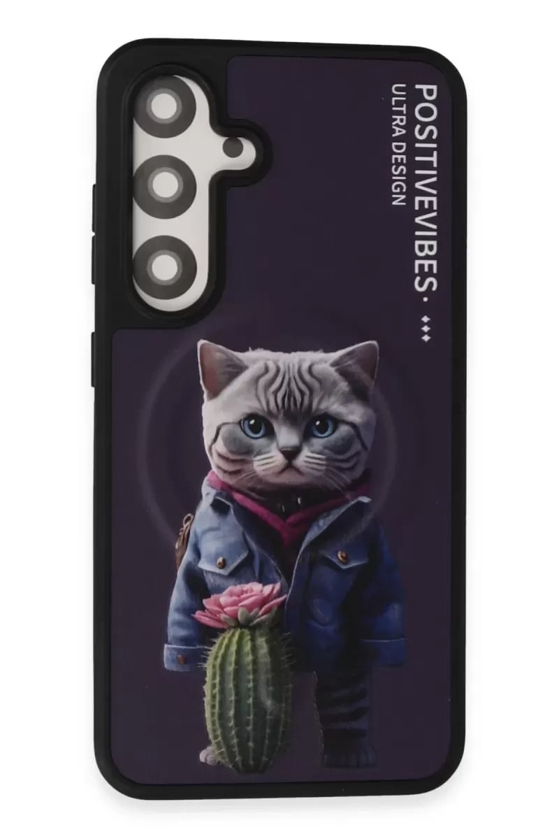 Samsung Galaxy S24 Fun Magsafe Kapak - Derin Mor