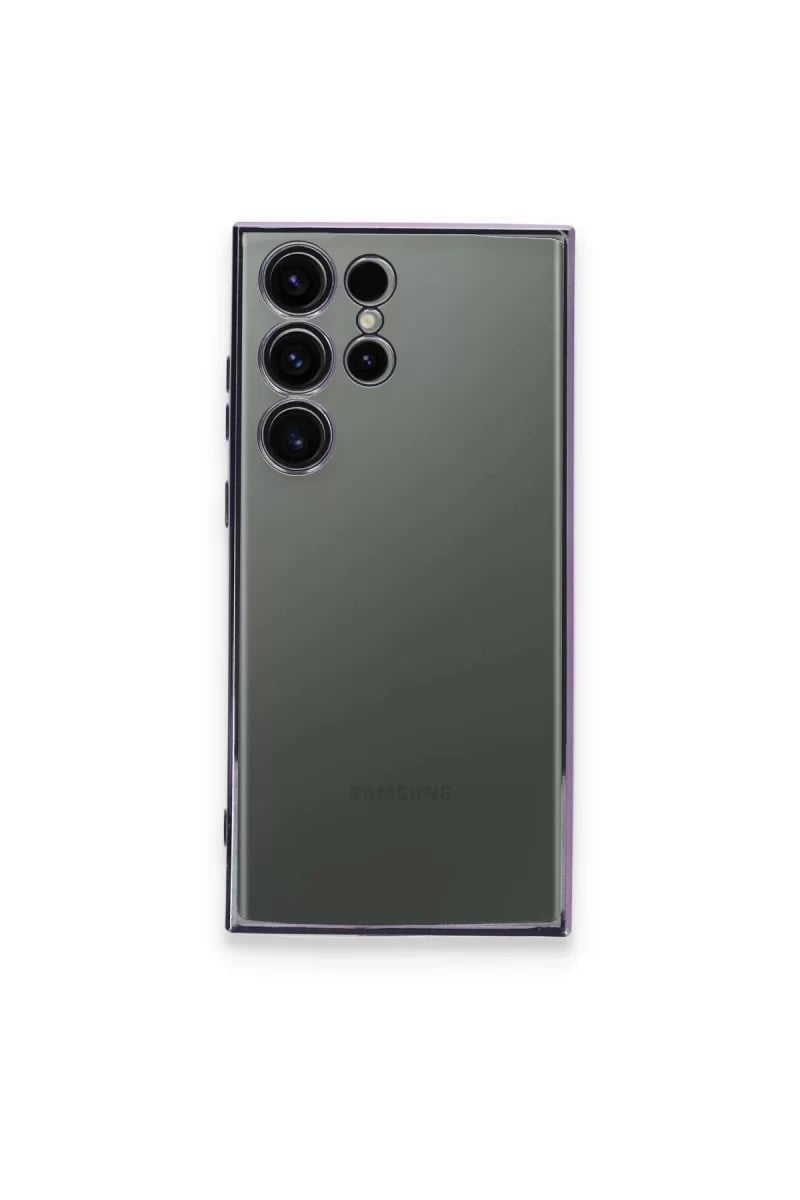 Samsung Galaxy S24 Ultra Kılıf Lensli Silikon - Siyah