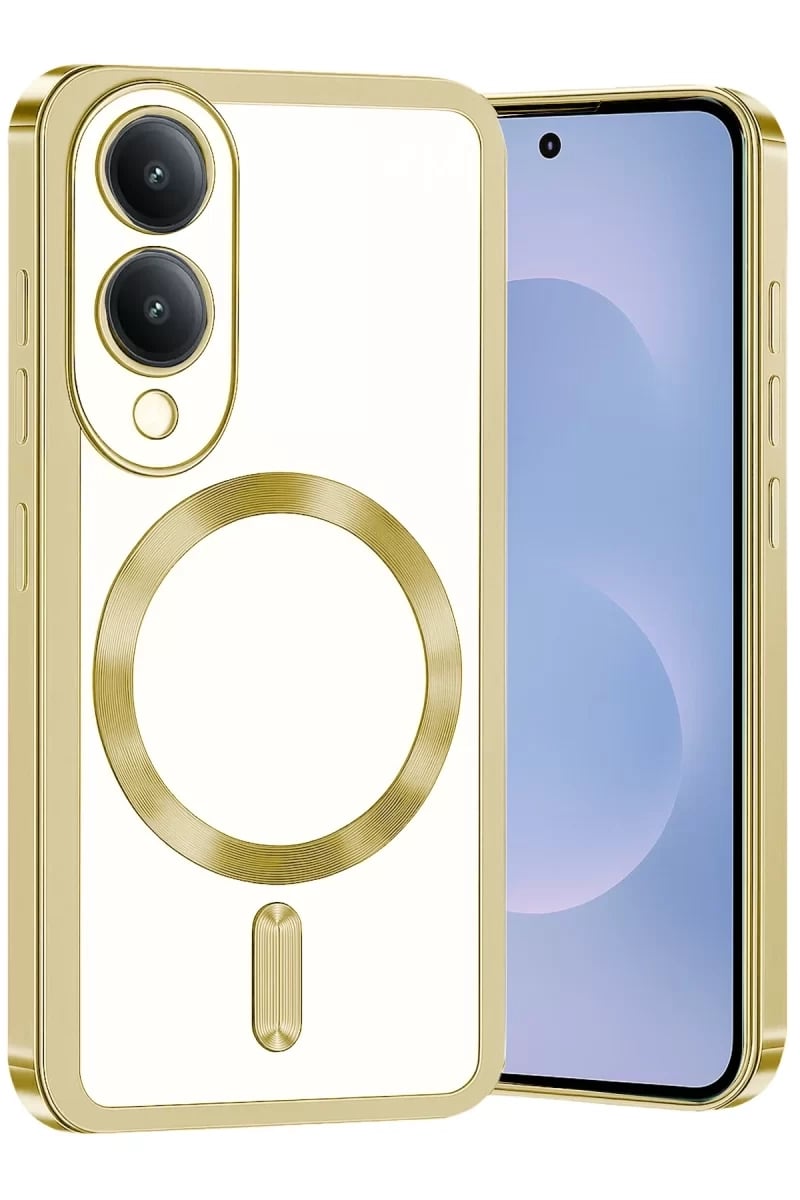 Samsung Galaxy S25 Edge Kross Magneticsafe Kapak - Gold