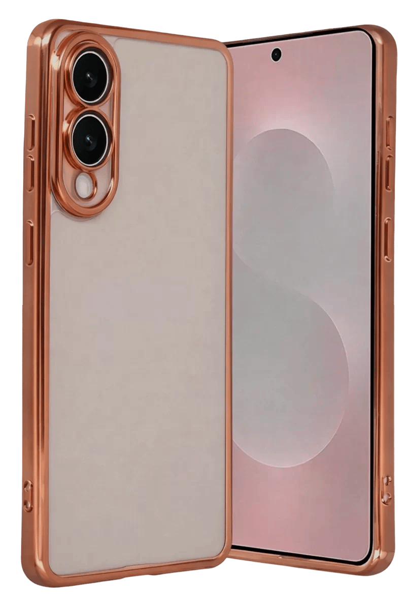 Samsung Galaxy S25 Edge Lensli Silikon - Çöl Titanyum