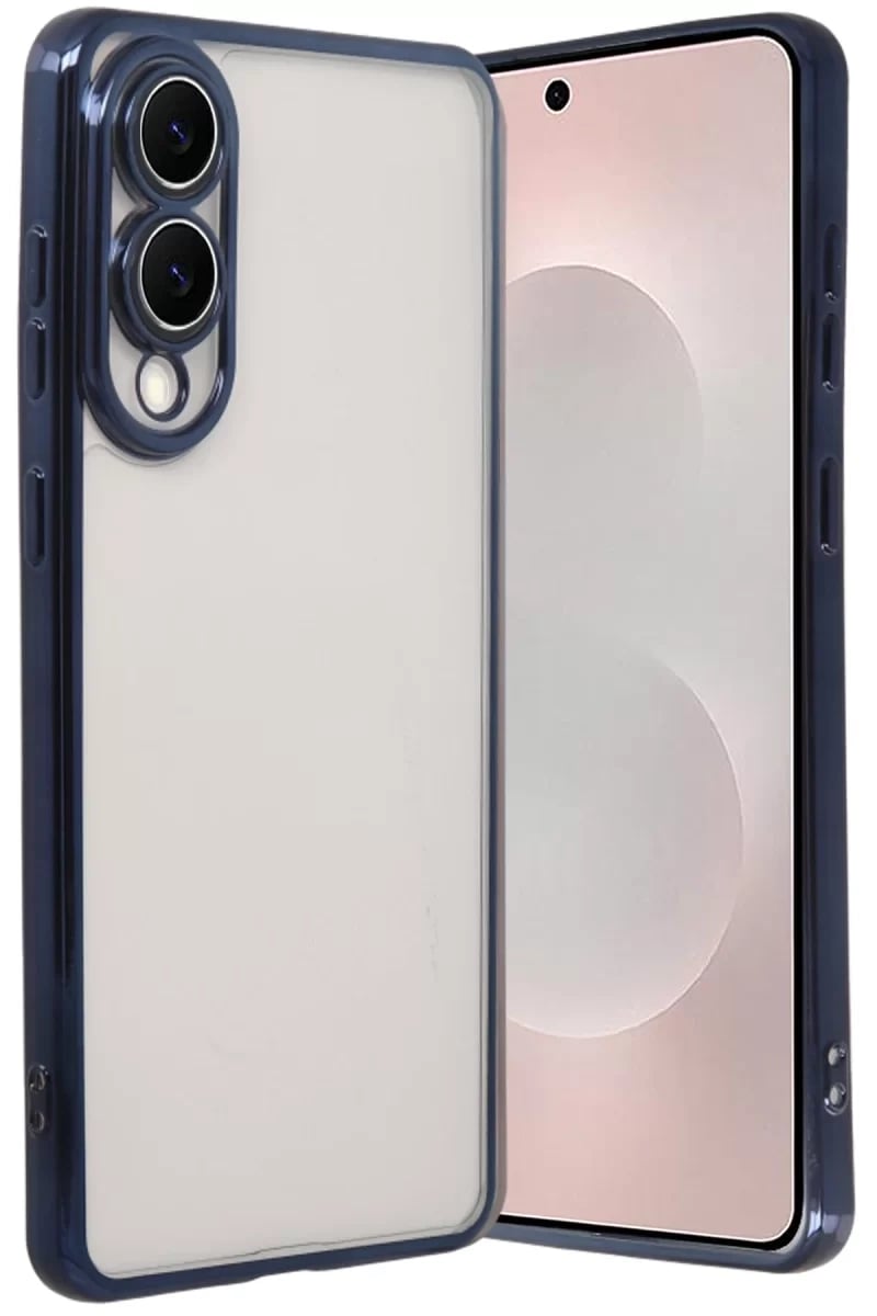 Samsung Galaxy S25 Edge Lensli Silikon - Lacivert
