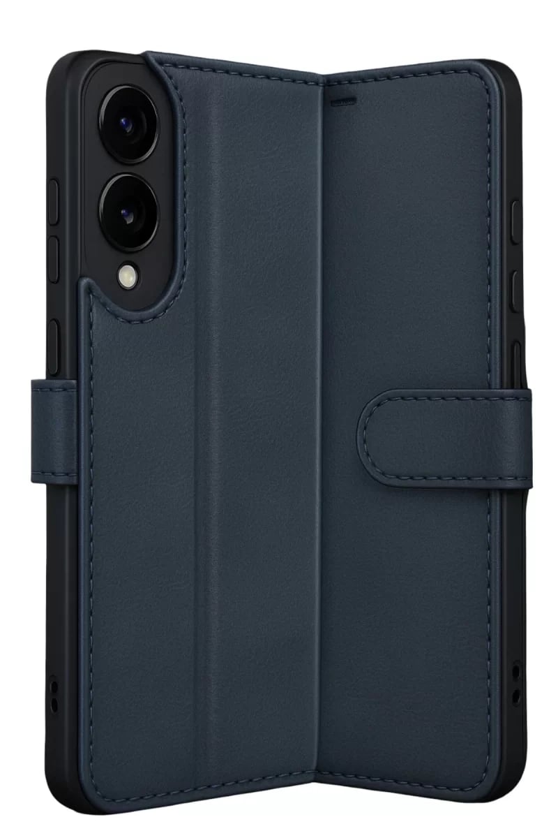 Samsung Galaxy S25 Edge Trend S Plus Kapaklı Kılıf - Lacivert