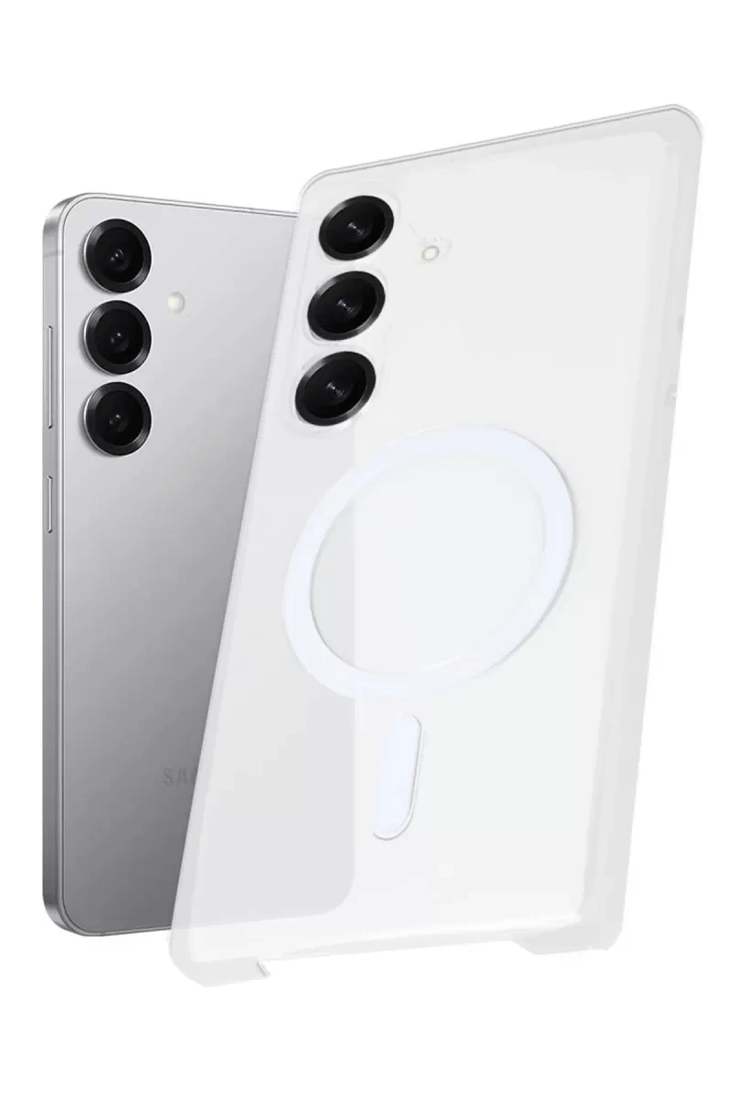 Samsung Galaxy S25 Plus Kılıf PC Zara Magsafe Şeffaf Kılıf - Şeffaf