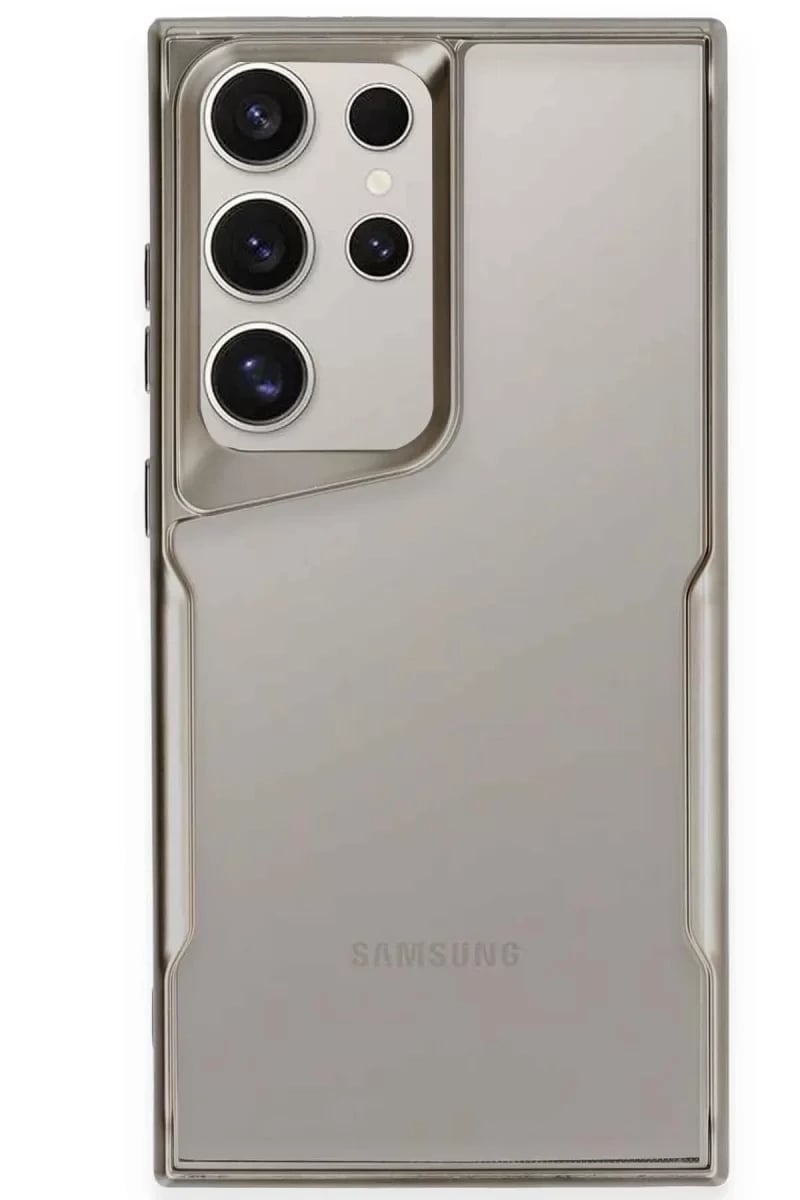 Samsung Galaxy S25 Ultra Kılıf Boyi Silikon Kapak - Titan Gri