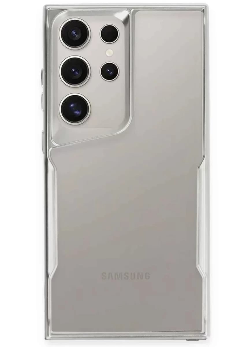 Samsung Galaxy S25 Ultra Kılıf Boyi Silikon Kapak - Gümüş