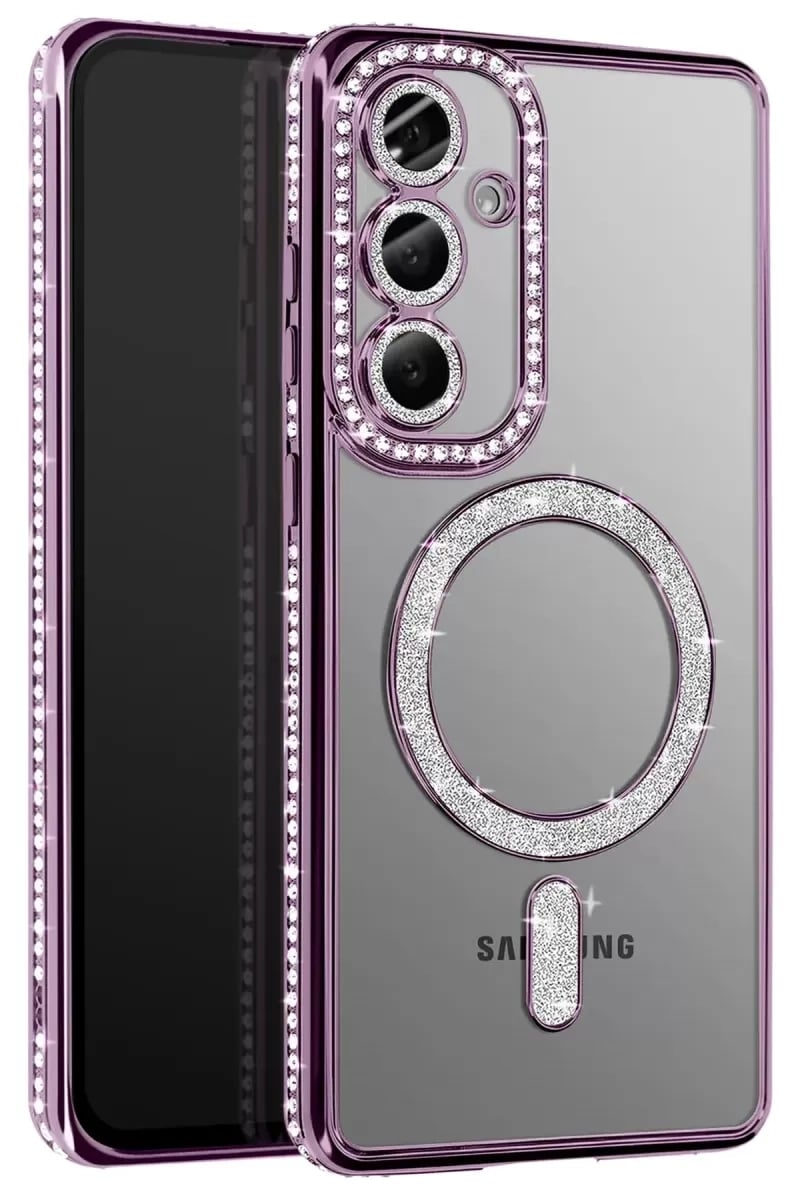 Samsung Galaxy S26 Joke Simli Magneticsafe Kılıf - Derin Mor