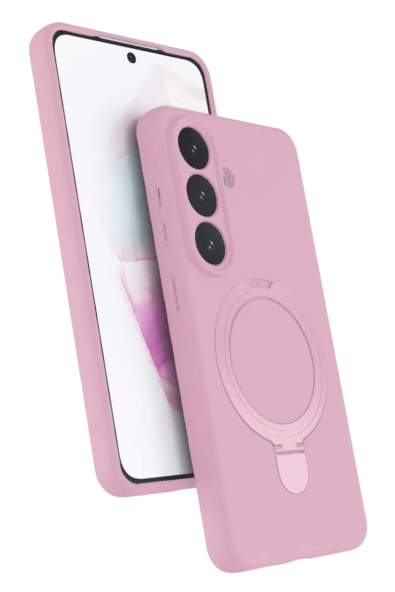 Samsung Galaxy S26 Plus Regal Magsafe Standlı Kapak - Açık Pembe