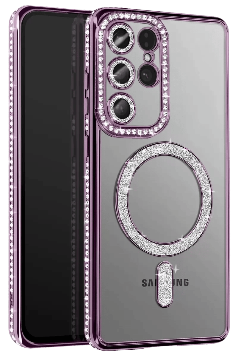 Samsung Galaxy S26 Ultra Joke Simli Magneticsafe Kılıf - Derin Mor