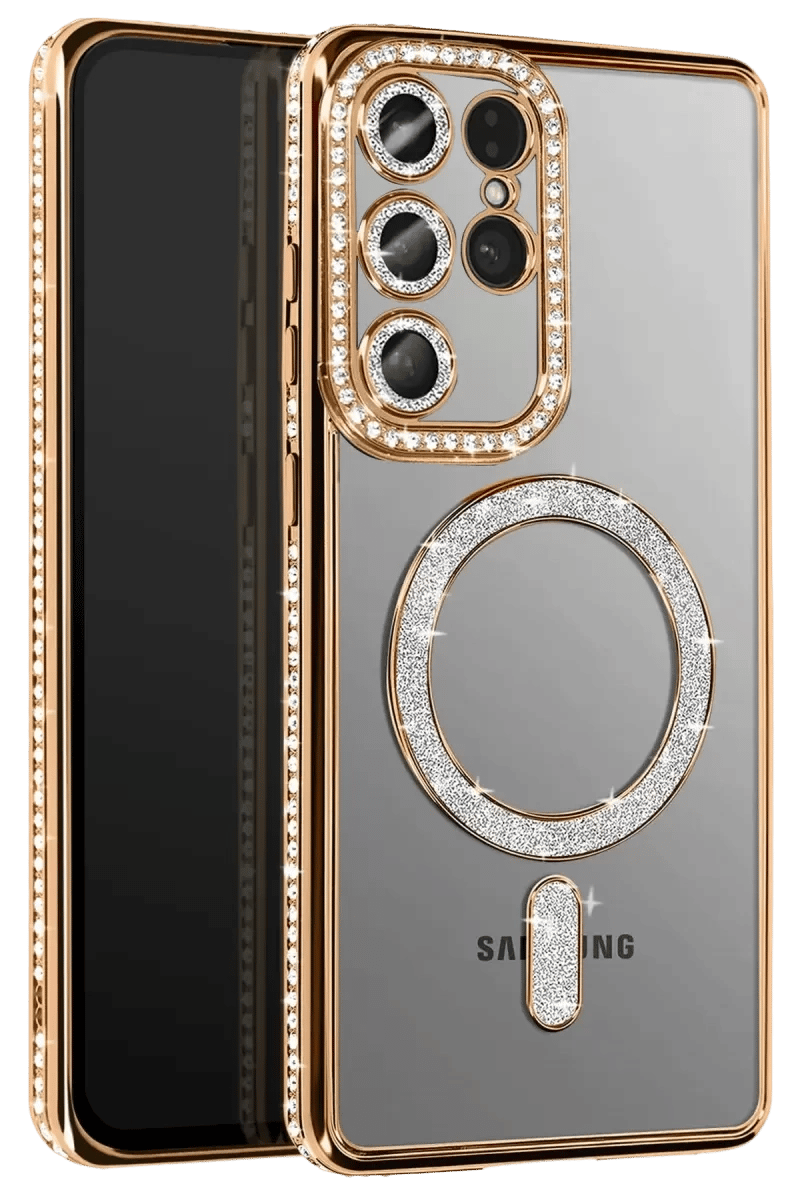 Samsung Galaxy S26 Ultra Joke Simli Magneticsafe Kılıf - Gold