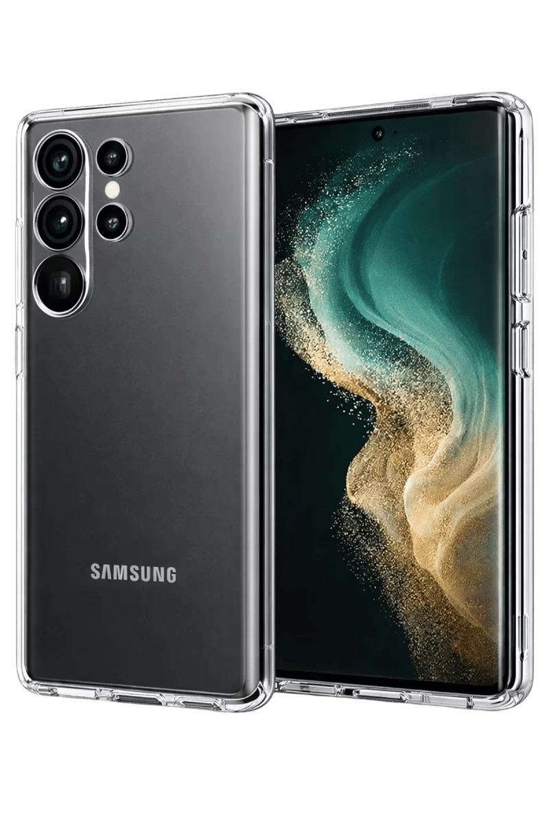 Samsung Galaxy S26 Ultra Lüx Şeffaf Silikon - Şeffaf