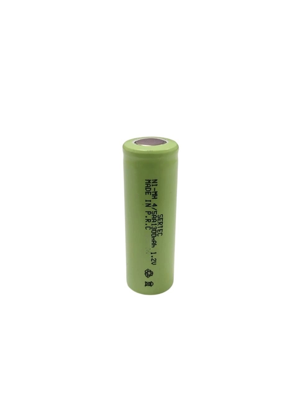 Sertec - 1.2V 1300 Mah - 4/5AA- Ni-MH Şarjlı Pil - (Başsız / Flat Head)