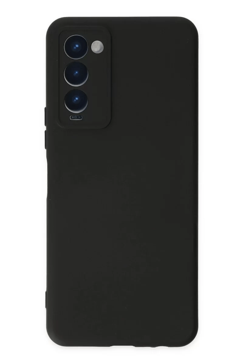 Tecno Camon 18 Kılıf Nano içi Kadife Silikon - Siyah