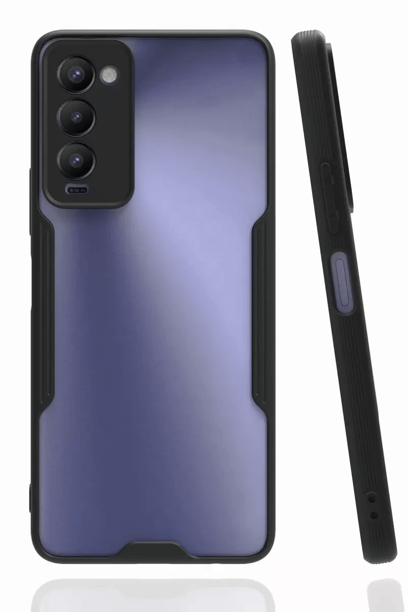 Tecno Camon 18 Kılıf Platin Silikon - Siyah