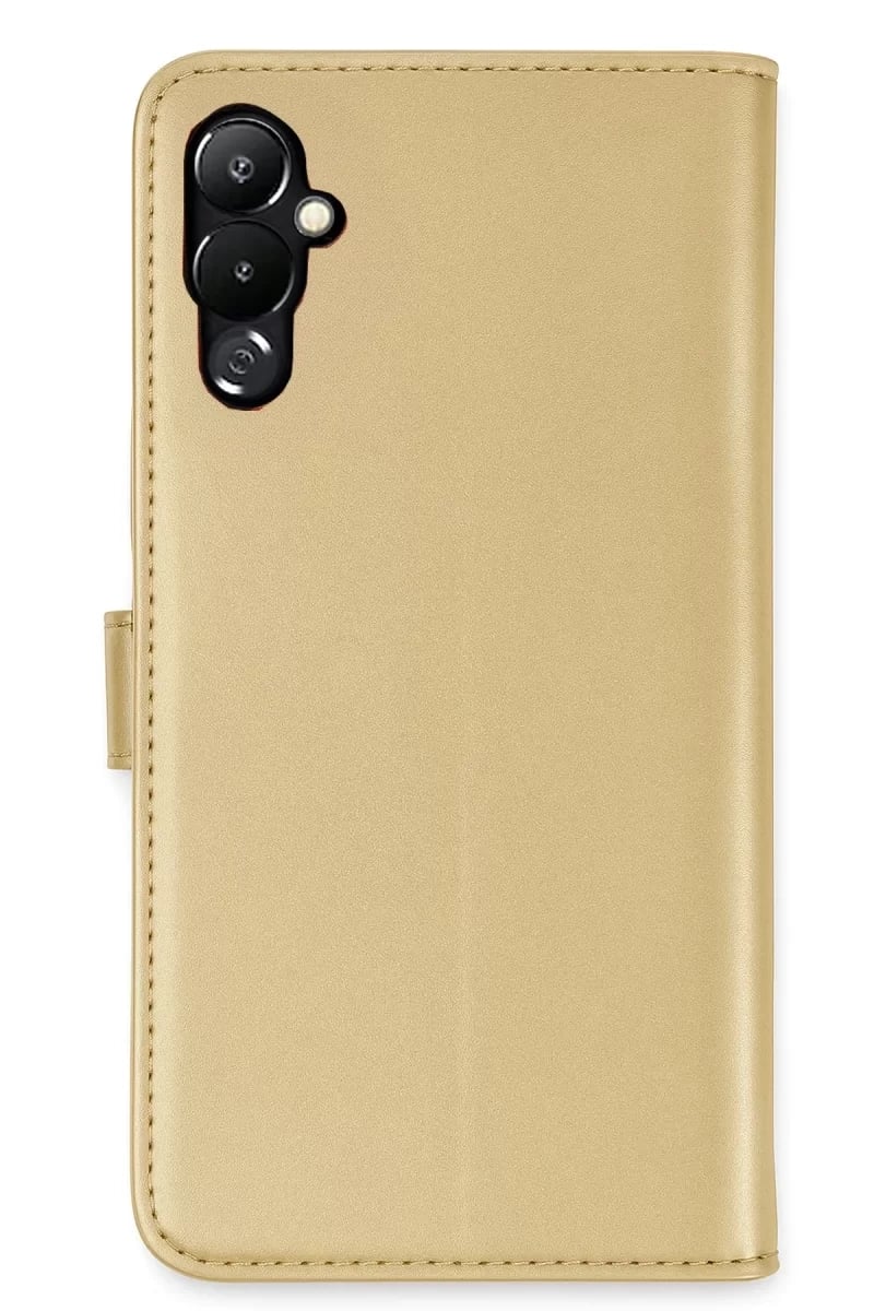 Tecno Pova 4 Kılıf Trend S Plus Kapaklı Kılıf - Gold