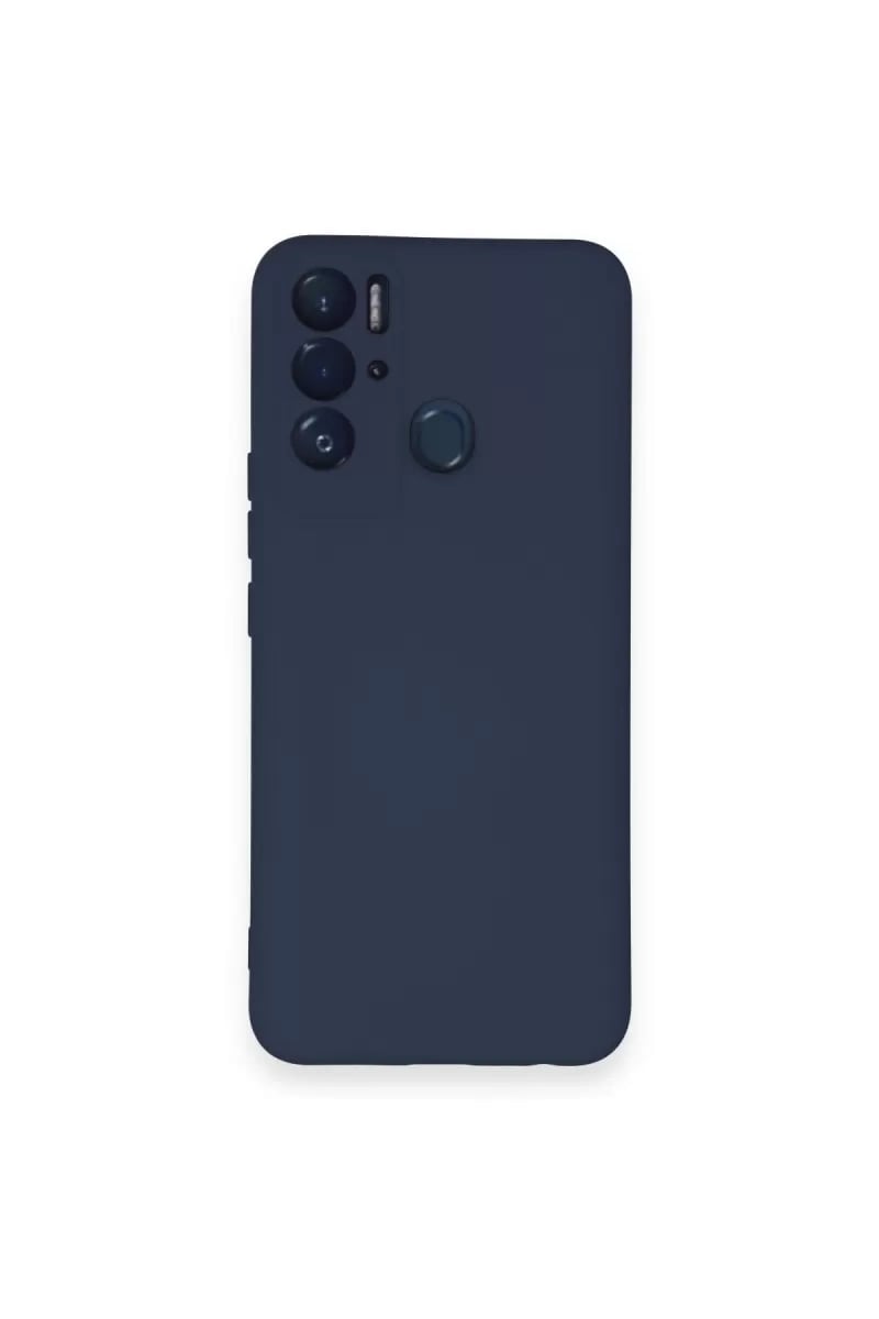 Tecno Pova Neo Kılıf Nano içi Kadife Silikon - Lacivert