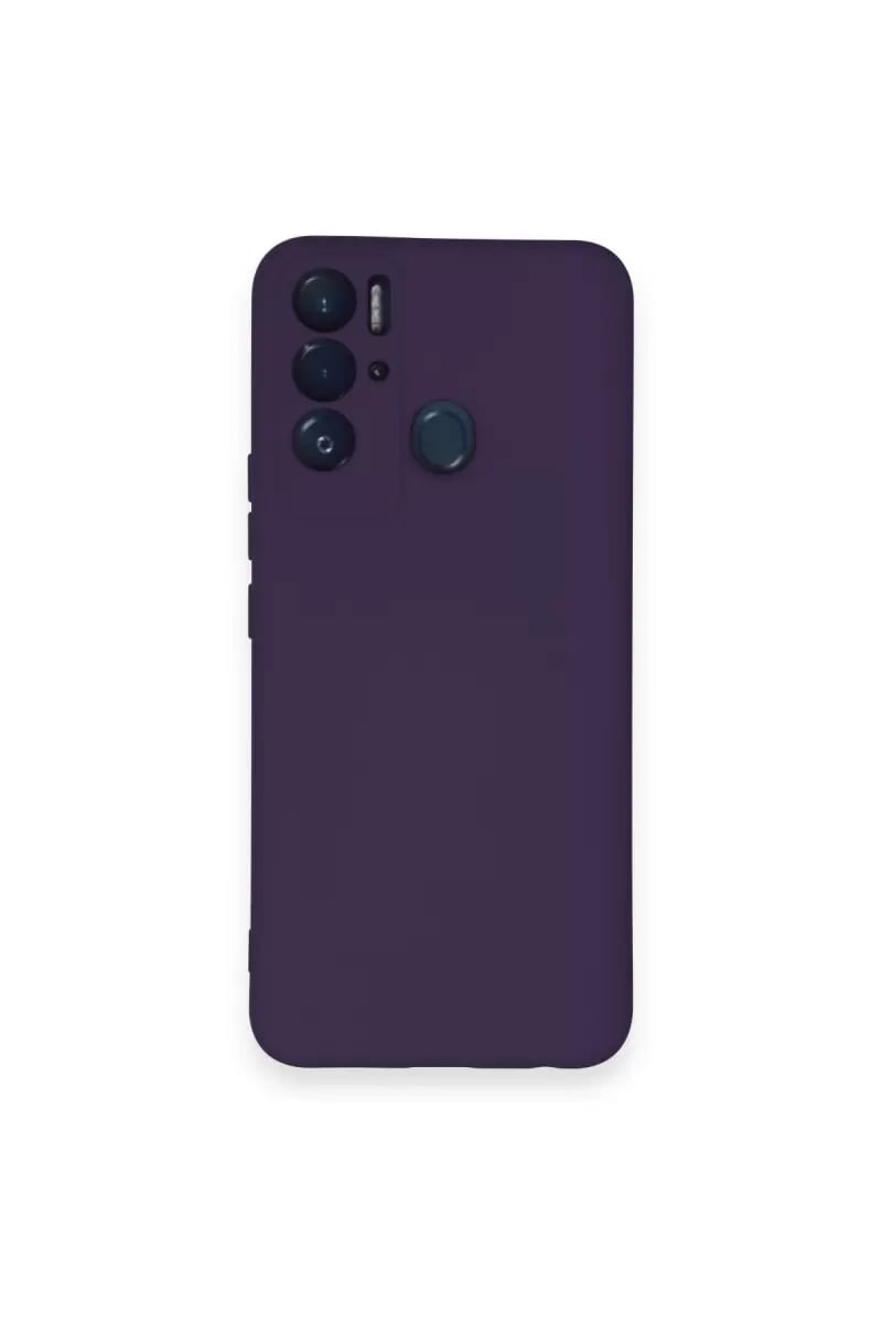 Tecno Pova Neo Kılıf Nano içi Kadife Silikon - Mor