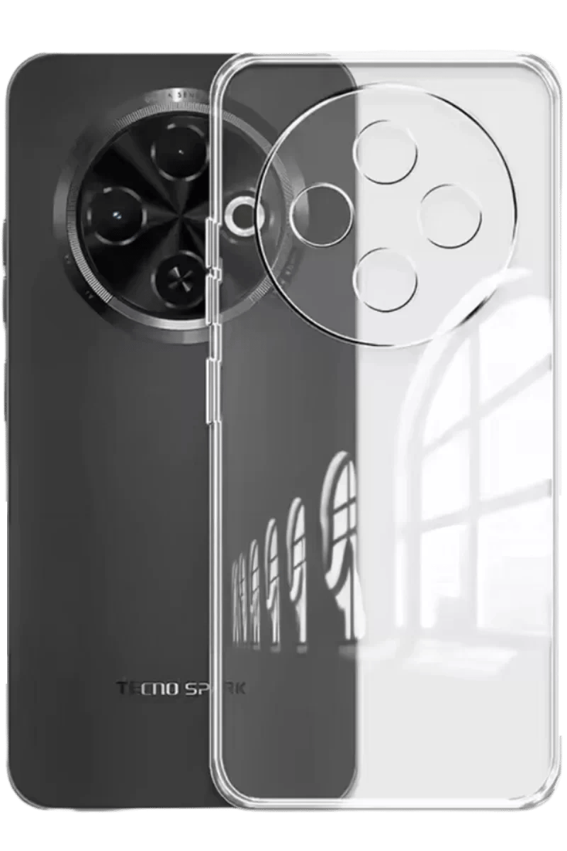 Tecno Spark 30C Kılıf Lüx Şeffaf Silikon
