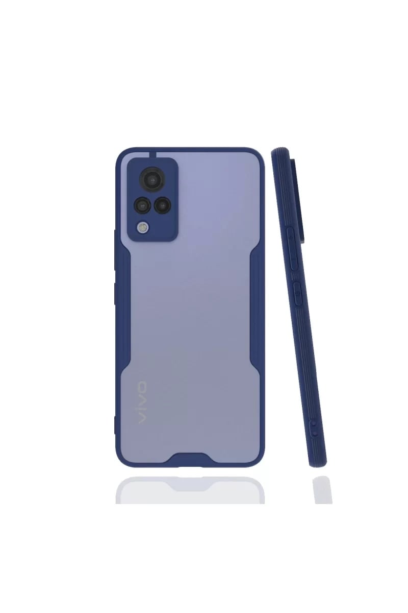 Vivo V21 Kılıf Platin Silikon - Lacivert