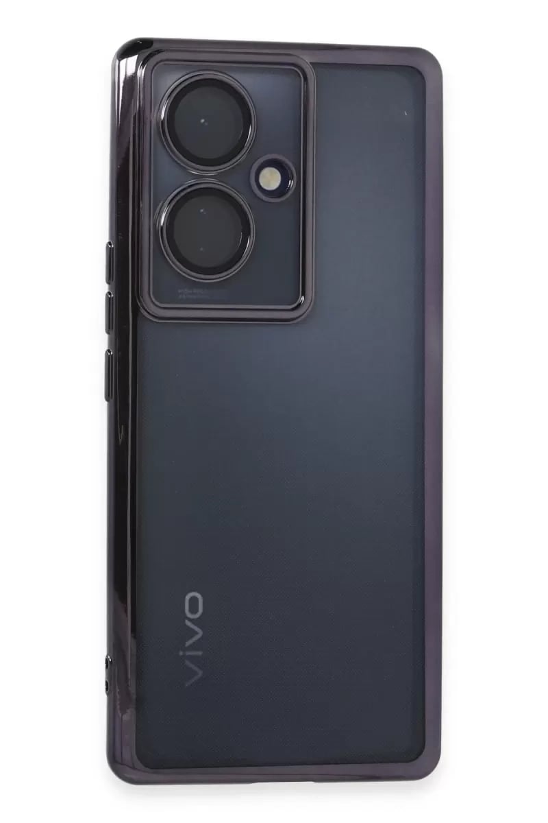 Vivo V29 Lite Kılıf Lensli Silikon - Mor