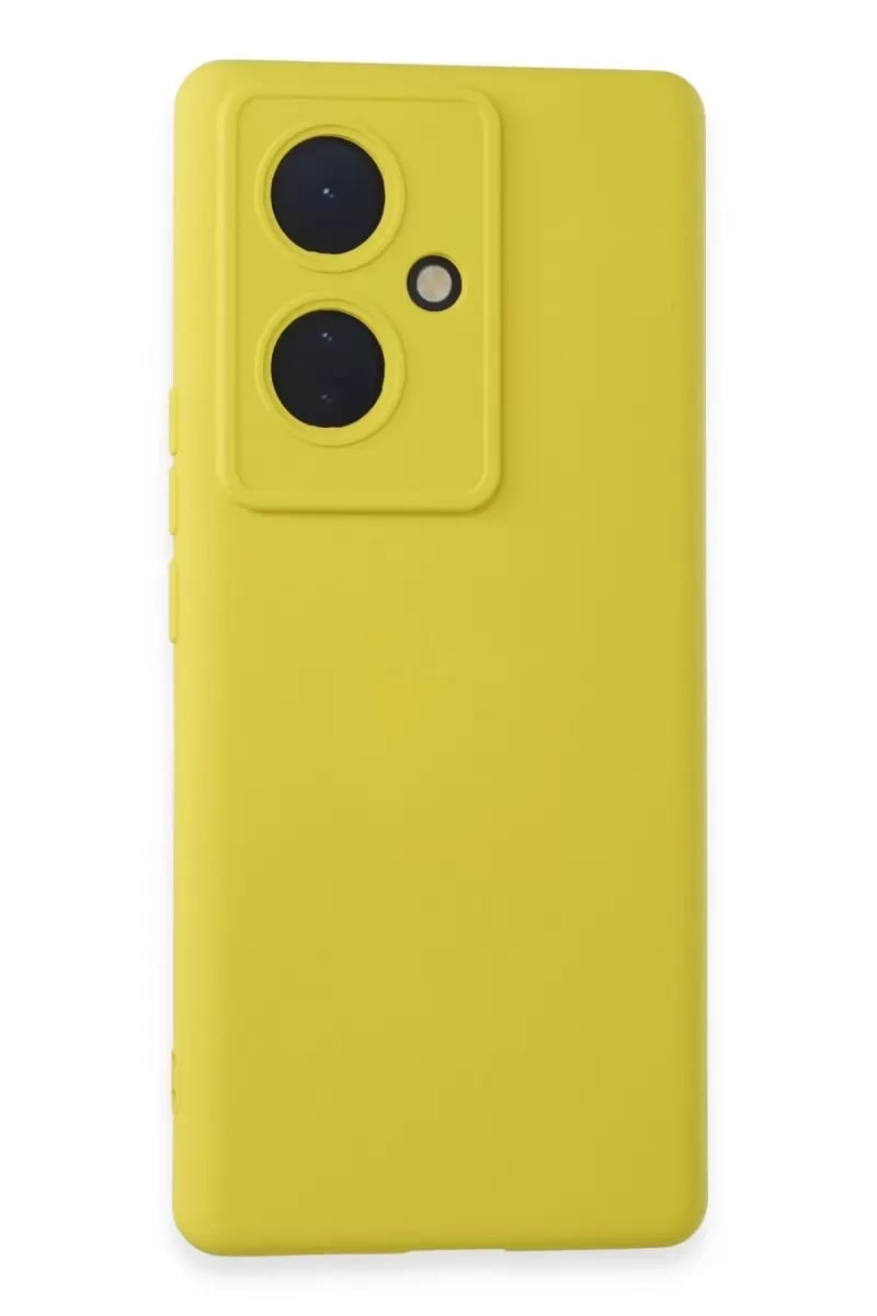 Vivo V29 Lite Kılıf Nano içi Kadife Silikon - Sarı