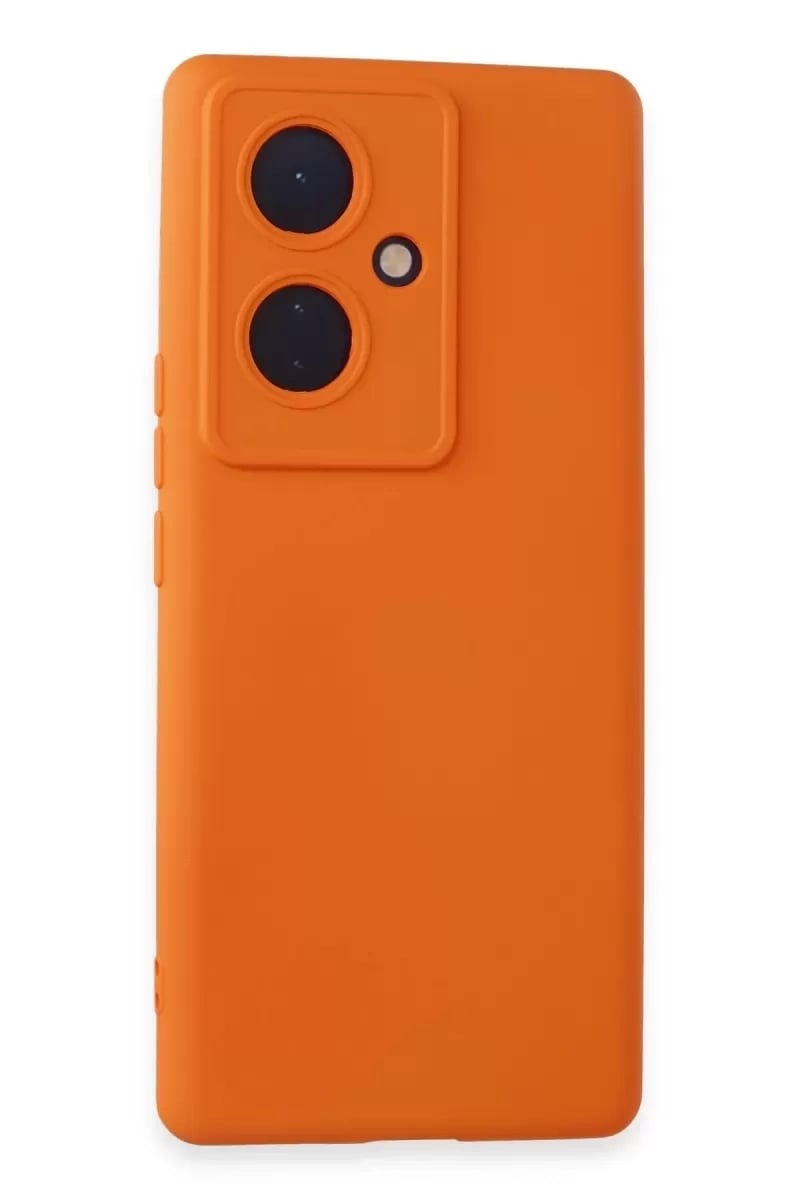 Vivo V29 Lite Kılıf Nano içi Kadife Silikon - Turuncu