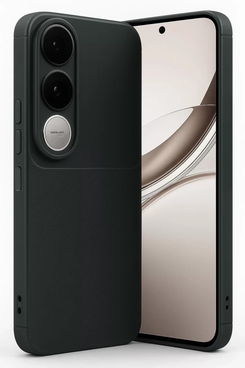Vivo V50 Lite 4G Auto Focus Karbon Kapak - Siyah