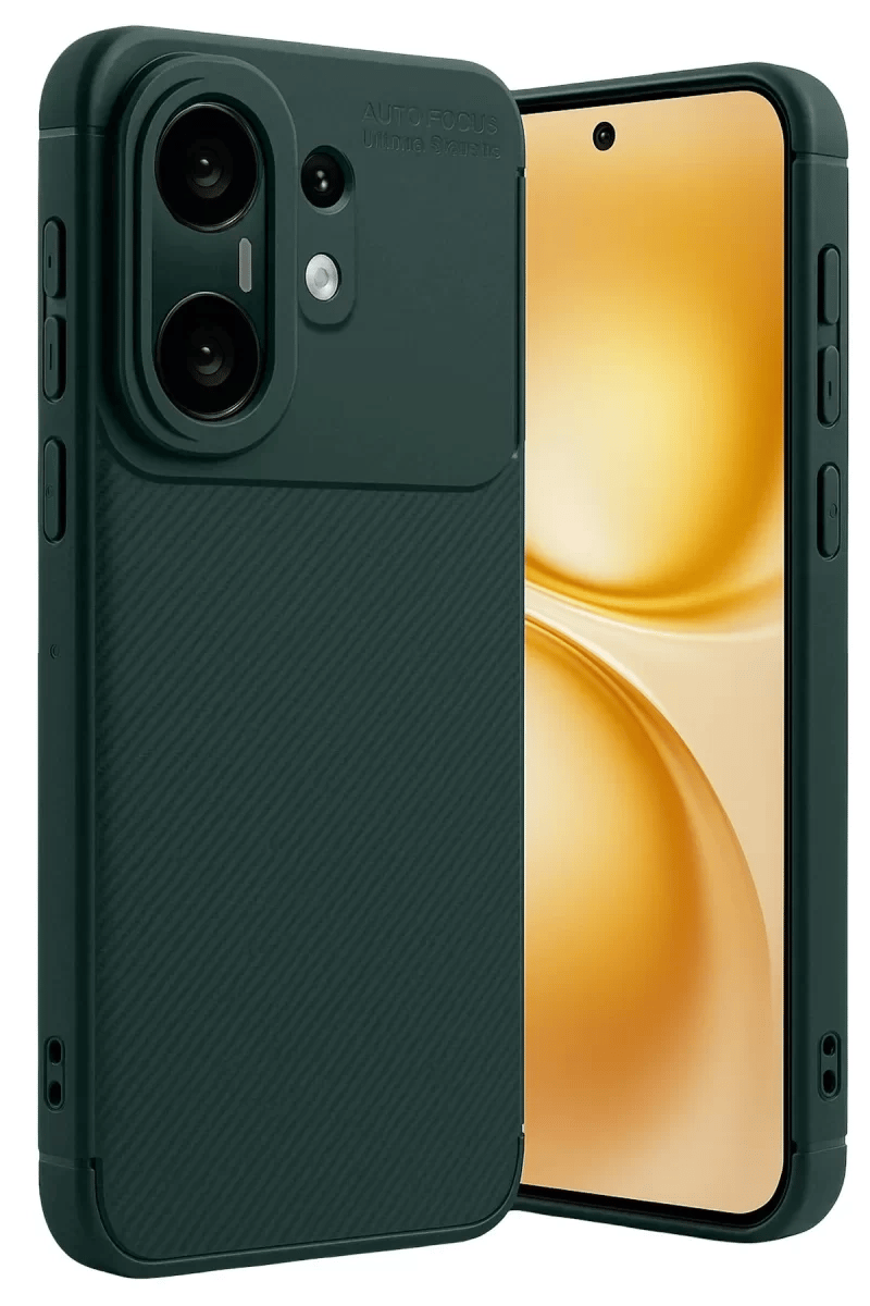 Vivo X200 FE Auto Focus Karbon Kapak - Koyu Yeşil